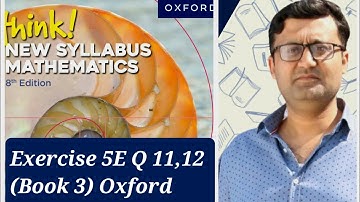 Exercise 5E (Slope of Parallel & Perpendicular lines) Q 11,12 Think New Syllabus Mathematics Book 3