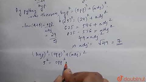 If `0 lt A lt B lt (pi)/(4) and sin (A+B)=(24)/(25) and cos (A-B)= (4) | Class 12 Maths | Doubtnut