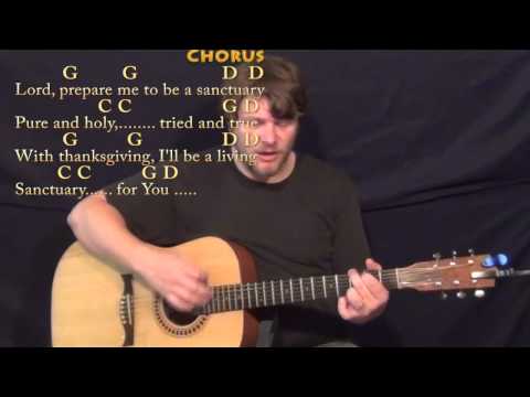Sanctuary (Praise Song) Strum Guitar Cover Lesson in G with Chords/Lyrics