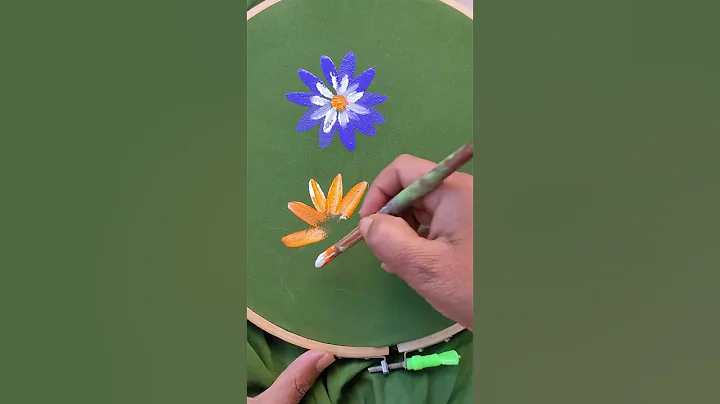 fabric painting onestroke techniques #fabricpainting #art #painting #shorts #ytshorts