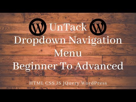 Wordpress Theme Development Part 25 in Bangla dropdown navigation menu