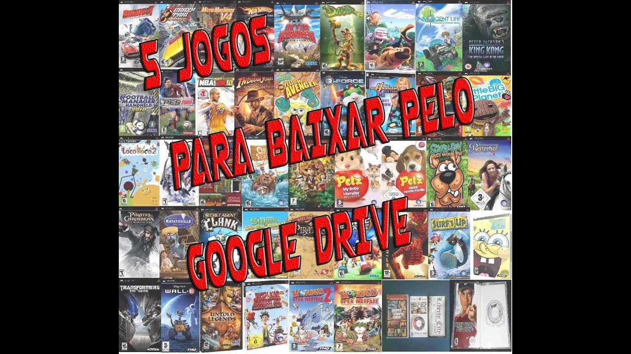 Jogos para Pc fracos na Google Drive 