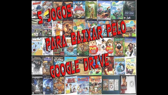 Jogos para Pc fracos na Google Drive 