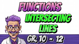 Functions -  Intersecting Lines (Grade 10, 11, 12 Math)