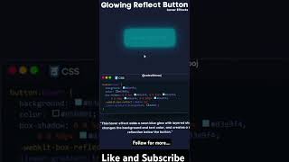 Glowing Button #htmlcssjavascript #cssanimation #hovereffect #glowingeffect #cssanimationtutorial