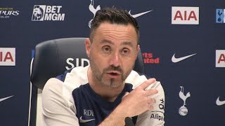"ALL NEGATIVE! PHYSIOS &amp; PITCH AREN'T GOOD ENOUGH!" PRESS CONFERENCE Roberto De Zerbi: Villa v Spurs