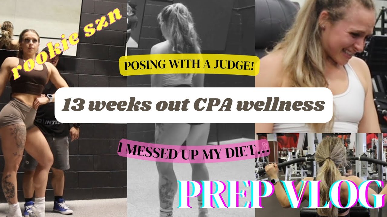 WELLNESS BODYBUILDING PREP 13 WEEKS OUT | I messed up my diet, weight is dropping & lots of posing