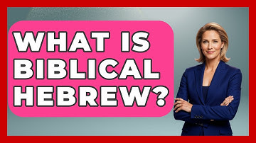 What Is Biblical Hebrew? - Jewish Teachings For All