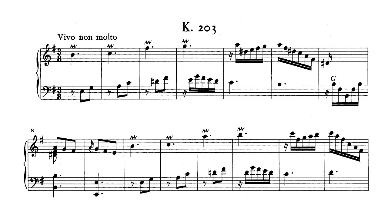 D. Scarlatti - Sonata in E minor, K.203 (Luc Beauséjour)