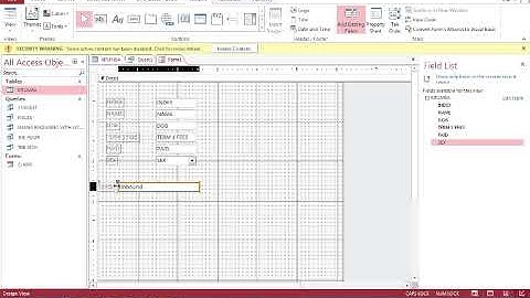 calculations in access forms