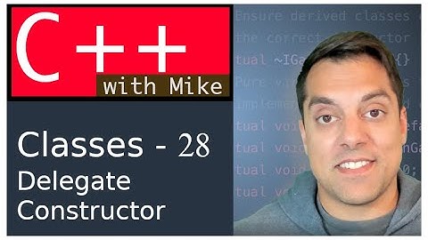 Classes Part 28 - Delegating Constructors - Avoiding Repeating yourself Ep. 65