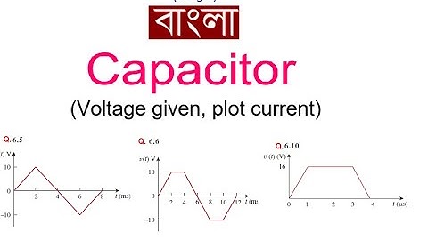 LCA 6.1|| Capacitor Current plot, when Voltage Plot is given. ||  (Bangla) (Alexander)
