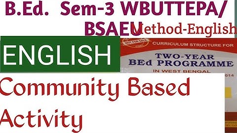 "COMMUNITY BASED ACTIVITY"|B.ED 3RD Semester |Project House |