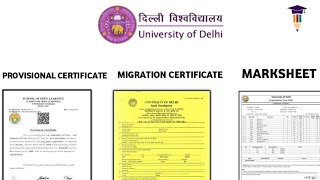 DU से Graduation Complete होने के बाद कौन कौन से Certificate/Documents मिलतें हैं! | SOL | NCWEB