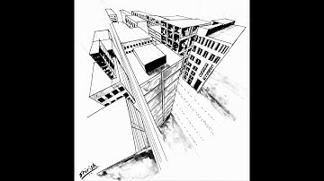 Draw a Sketch in Three point Perspective - Bird