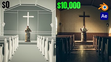 I Faked a $10,000 Location for $0 (Blender and AE Tutorial)