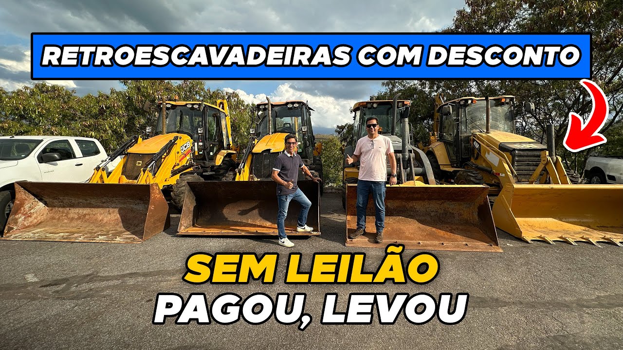 RETROESCAVADEIRA À VENDA COM DESCONTO *pagou, levou*