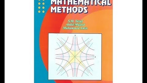 Exercise 8.3/part 3/ Mathematical Methods by SM YUSUF