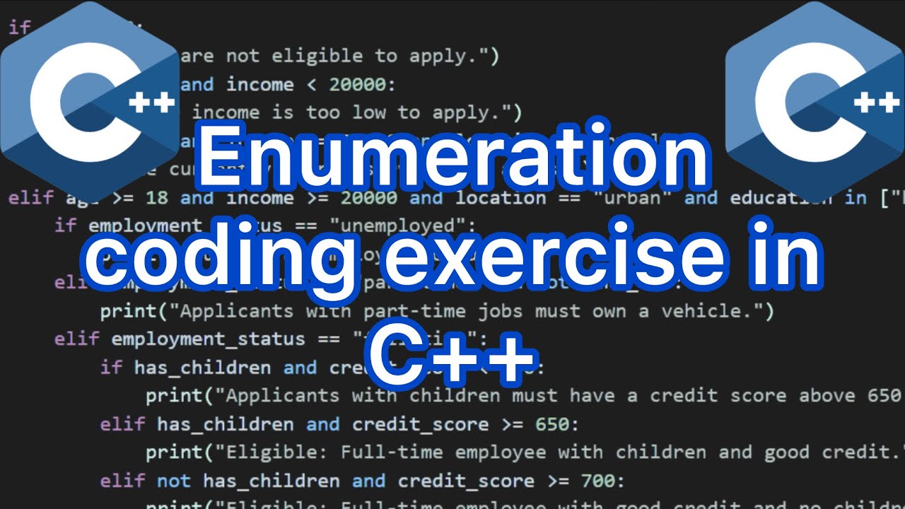 Enumeration coding exercises: Weather conditions - YouTube
