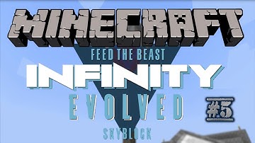 Minecraft FTB INFINITY SKYBLOCK! Lets Play Tutorial Series Episode 5 MEGA XP MONSTER SPAWNER!