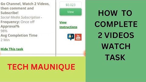 HOW TO COMPLETE  2 VIDEO WATCH TASK ON TIMEBUCKS | YOUTUBE  TASK #workfromhome #freeearning