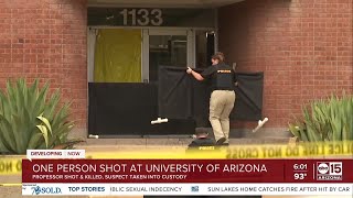 PD: One person dead after shooting at University of Arizona, suspect now in custody
