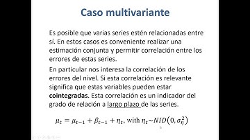 Modelos Multivariantes de Series de Tiempo Estructurales