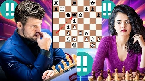 Sophistical chess game | Tania Sachdev vs Magnus Carlsen