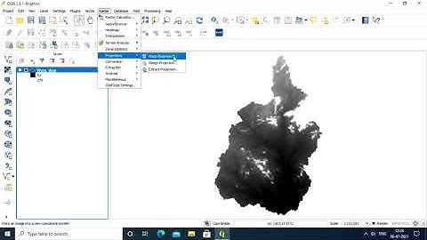 Pre-Processing DEM || SWAT Model || Raster-Warp(Re project) || Warning: DEM is not re projected.