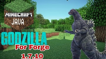I Fought Godzilla in Minecraft Java Edition 1.7.10