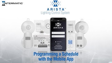 How to Program Schedules Using the ARISTA App