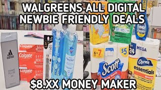 WALGREENS ALL DIGITAL NEWBIE FRIENDLY DEALS| $8.XX MONEY MAKER #walgreens #deals #couponing