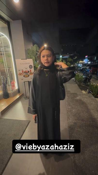 Cantik Odah Pakai Abaya....Tudung Sakaratul Maut Sharifah Shahirah Kata.