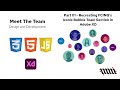 🎬 Meet-The-Team - Part 01 : Recreating FCINQ’s Iconic Bubble Team Section in Adobe Xd