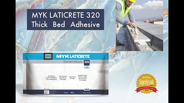 Fixing natural stone on interior & exterior floor - LATICRETE 320 thick bed adhesive - English