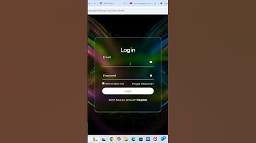 🔥 Animated Login Page with Dynamic Background | HTML CSS JavaScript | Free Source Code via Telegram