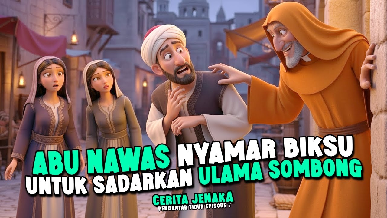 ABU NAWAS PURA-PURA JADI BIKSU UNTUK MENYADARKAN ULAMA SOMBONG - CERITA JENAKA PENGANTAR TIDUR