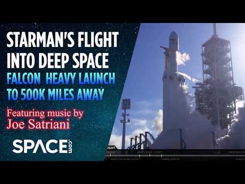 Starman’s Flight into Deep Space - Falcon Heavy Launch to 500K Miles Away