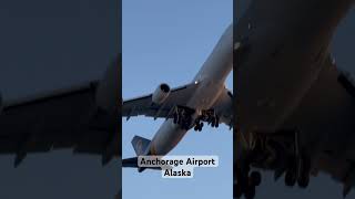 Anchorage Airport Alaska #alaska #anchorage #airport ! Combination of Beautiful Mountains and Sunset