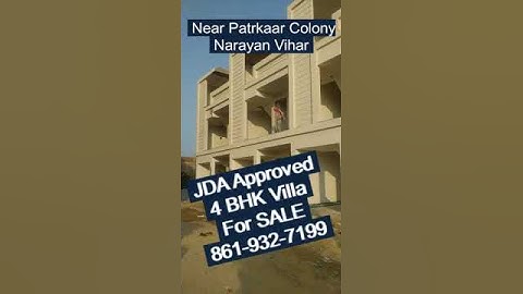 JDA Approved 4 BHK Fully Furnished Villa near Patrkaar Colony Narayan Vihar 861-932-7199