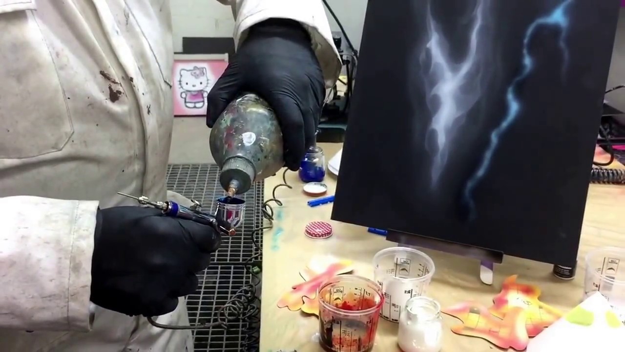 Pintakilta TV kynäruiskumaalaus