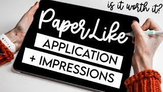 Is the PaperLike Screen Protector worth it? || Application + Impressions! screenshot 2