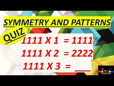 Learn Symmetry and Patterns Mental Math Easy Quiz Self Study Test Yourself class 4