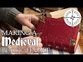 Making A Medieval Book By Hand - Part 5 - FINALE - Leather Tooling - Brass Hardware - Final Assembly