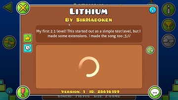 Geometry  Dash - Lithium by SirHadoken [Daily] (check description)