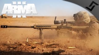 .50 cal Sniper/Spotter Team - ARMA 3 - 3rd Ranger Battalion Main Op Gameplay - 1st Person Gameplay