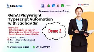 JavaScript vs TypeScript | TSC vs TSX | TypeScript Tokens Explained | Demo 2 | Edso Learn