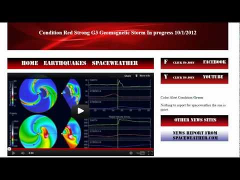 Breaking News G3 Geomagnetic Storm Warning October 1st 2012