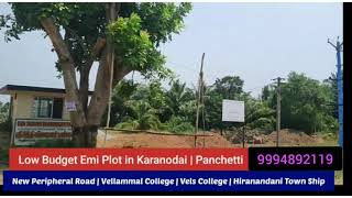 Panchetti Plotsmahindra City Plot In Panchettinear Velammal Schoolchennai Emi5050Ct9994892119