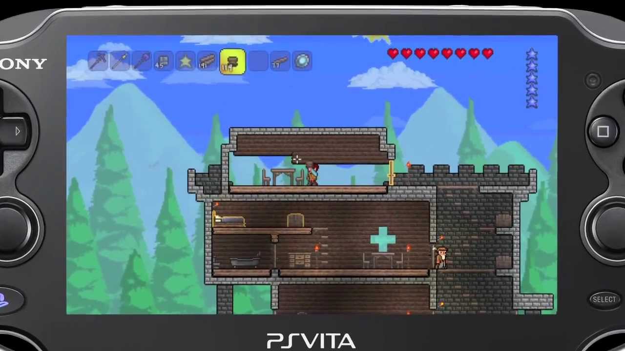 Terraria out now on PS Vita, cross-play with PS3 active